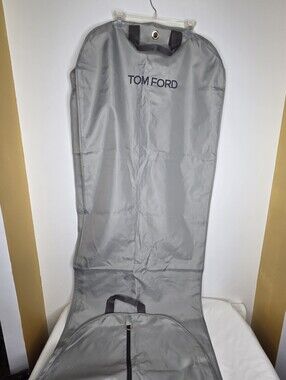Tom Ford Gray Travel Garment Bag Cover with Logo - For Gown Or Long Dress